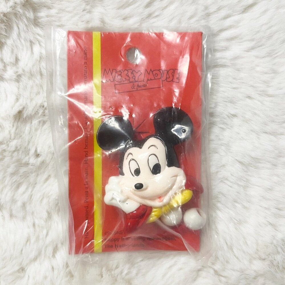 🔮 5/$25‎ Disney Vintage Hand Painted Mickey Mouse Hair Tie